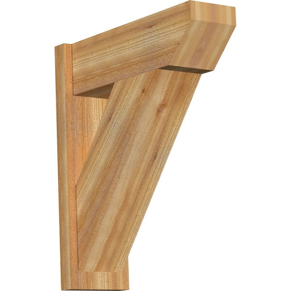 Ekena Millwork Traditional Slat Rough Sawn Outlooker, Western Red Cedar, 8"W x 24"D x 28"H OUT08X24X28TRA06RWR - main